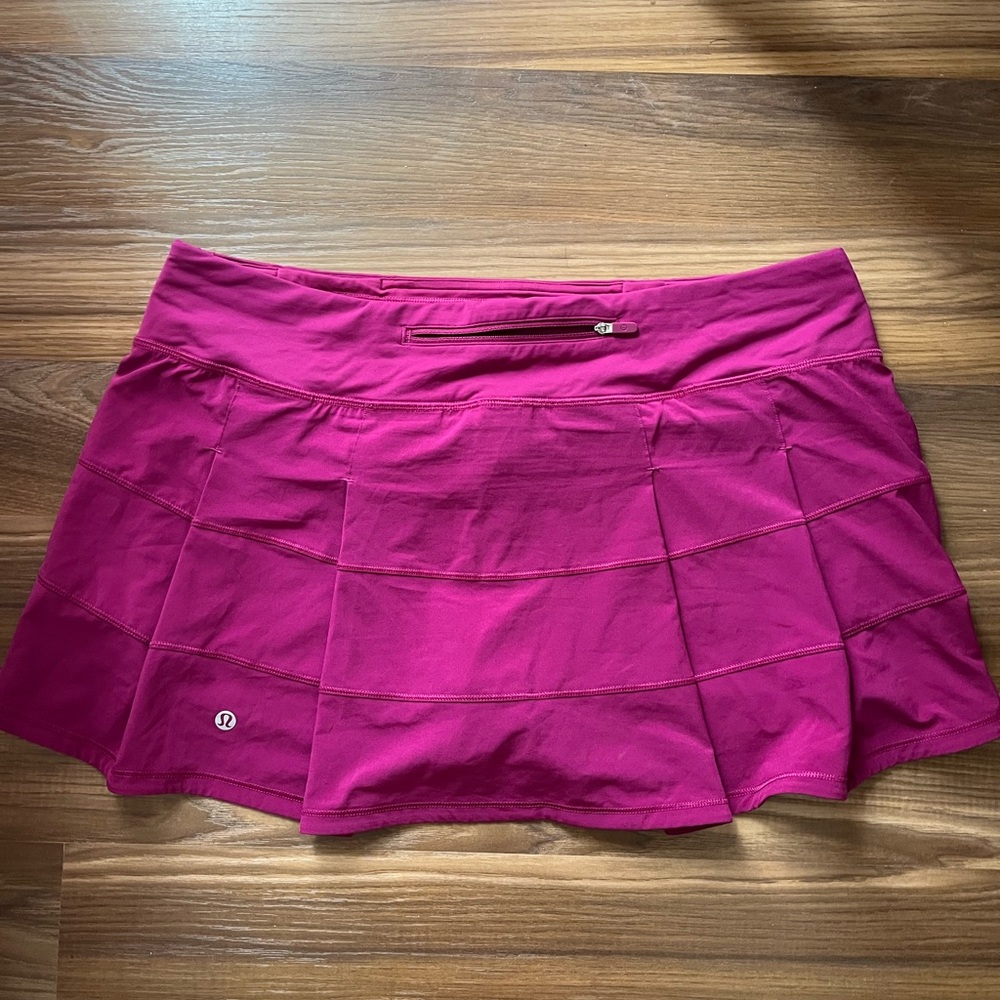 Lululemon Pace Rival Mid-rise skirt Magenta Purple